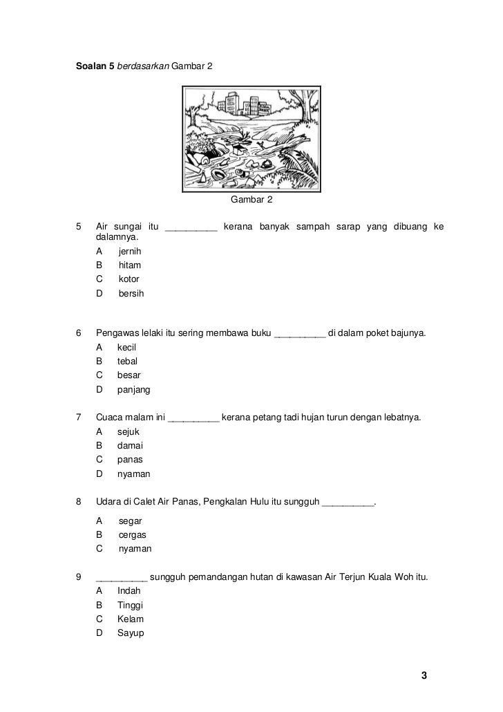 Soalan Ulangkaji Bahasa Melayu Tahun 1 - Klewer h