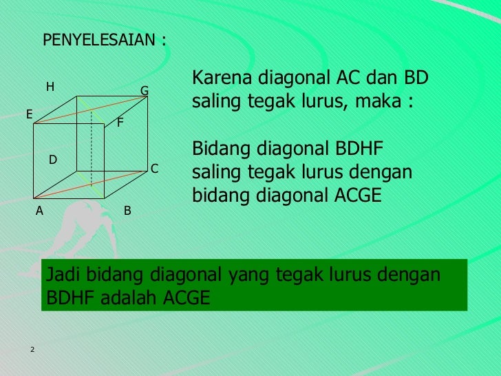 Bidang Yang Tegak Lurus Dengan Bidang Bdhf Adalah : Bangun Ruan