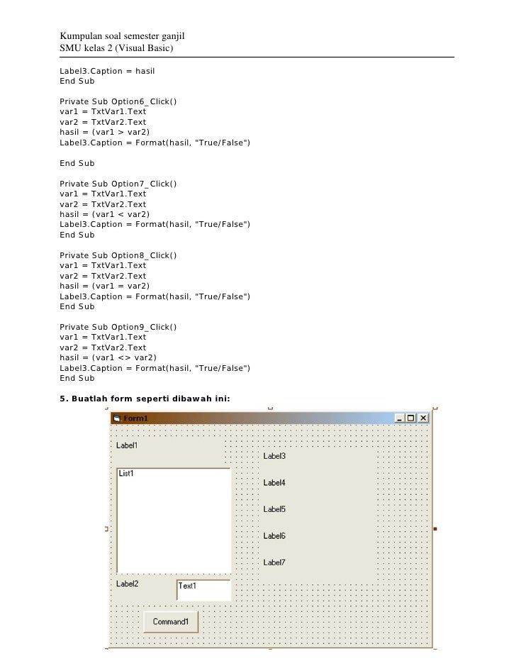 Latihan soal-visual-basic