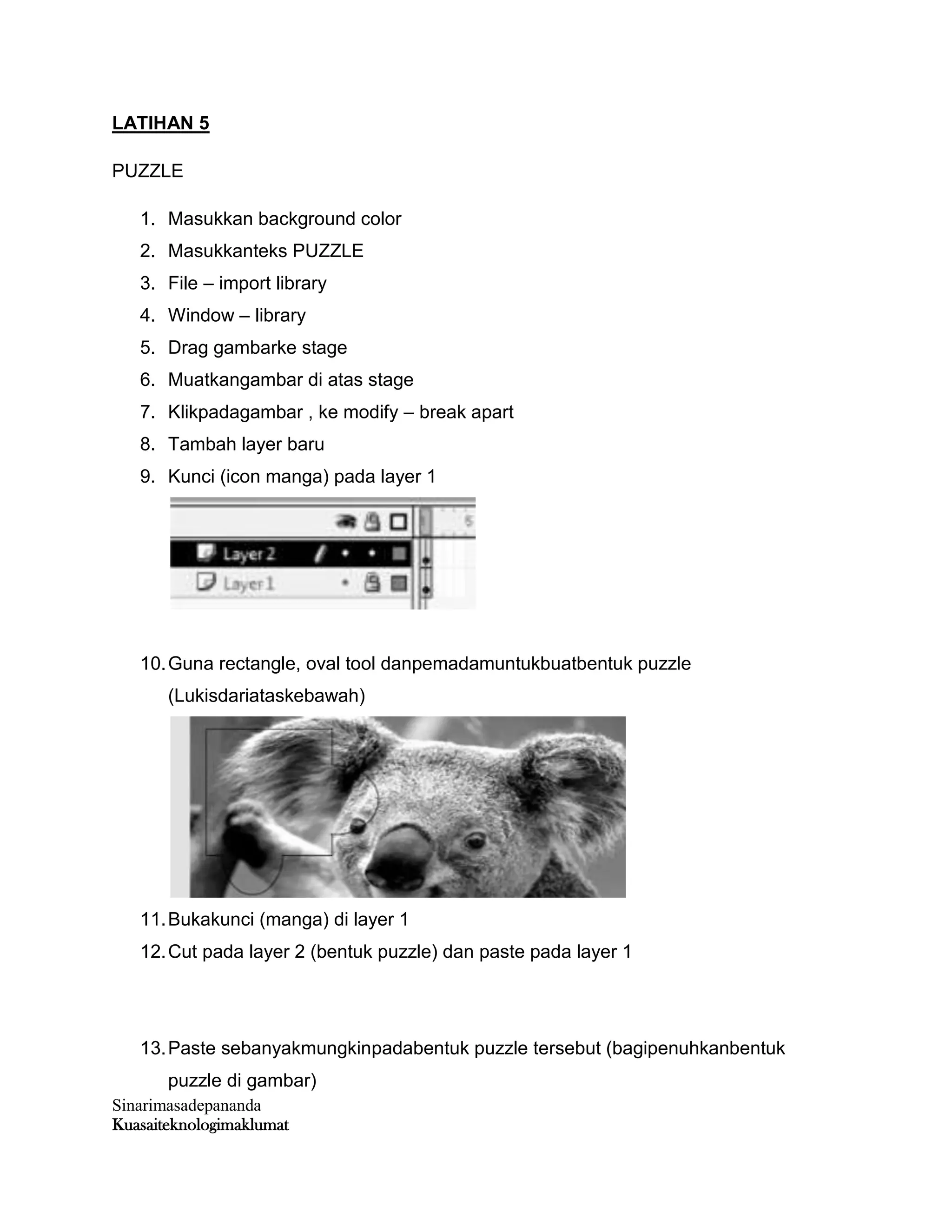 Latihan 5 puzzle | DOCX