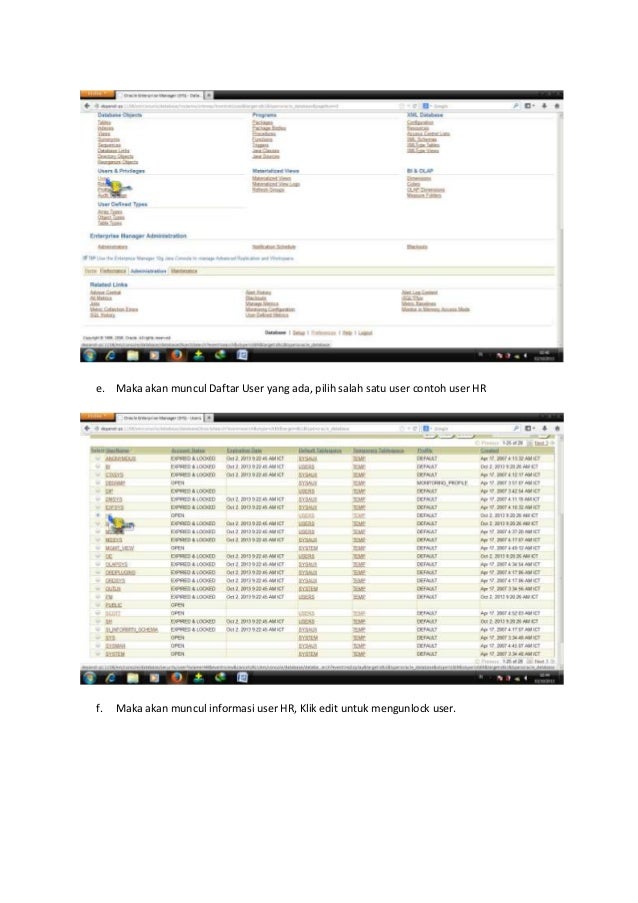 Latihan administrasi basis data