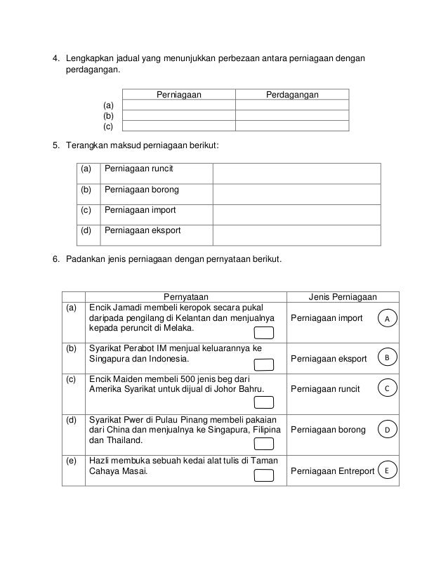 Contoh Soalan Dan Jawapan Perniagaan Tingkatan 4 Bab 2 mowmalay