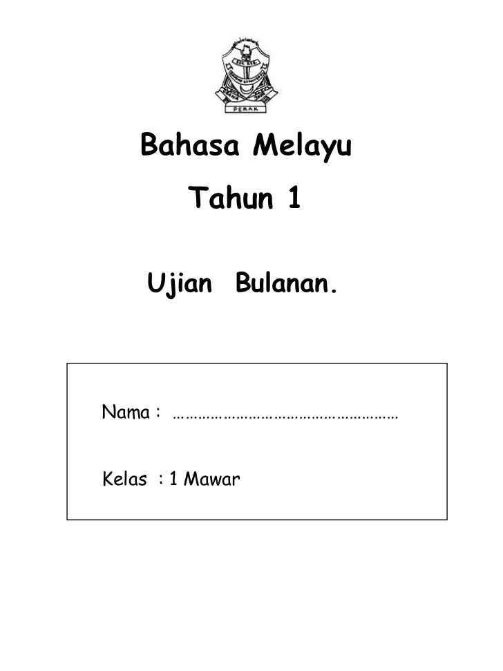 Latihan darjah 1 bahasa malaysia