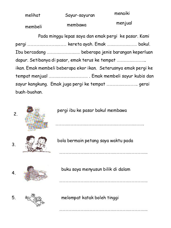 Latihan darjah 1 bahasa malaysia
