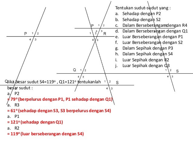 Latihan Garis Sejajar