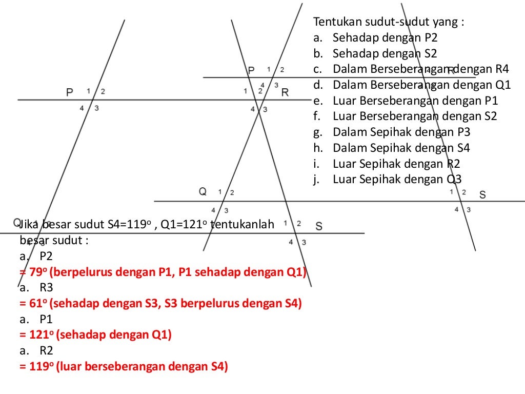 Latihan Garis Sejajar