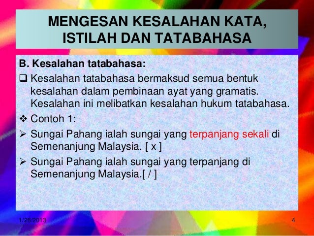 Contoh Soalan Kesalahan Tata Bahasa Tingkatan 1 - Terengganu t