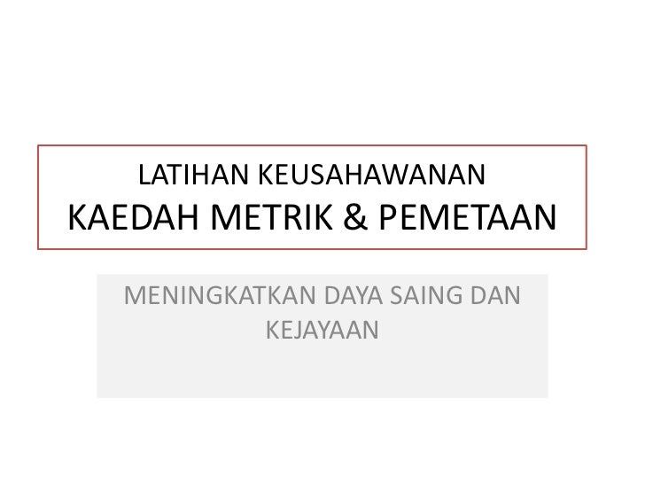Latihan keusahawanan kaedah baru