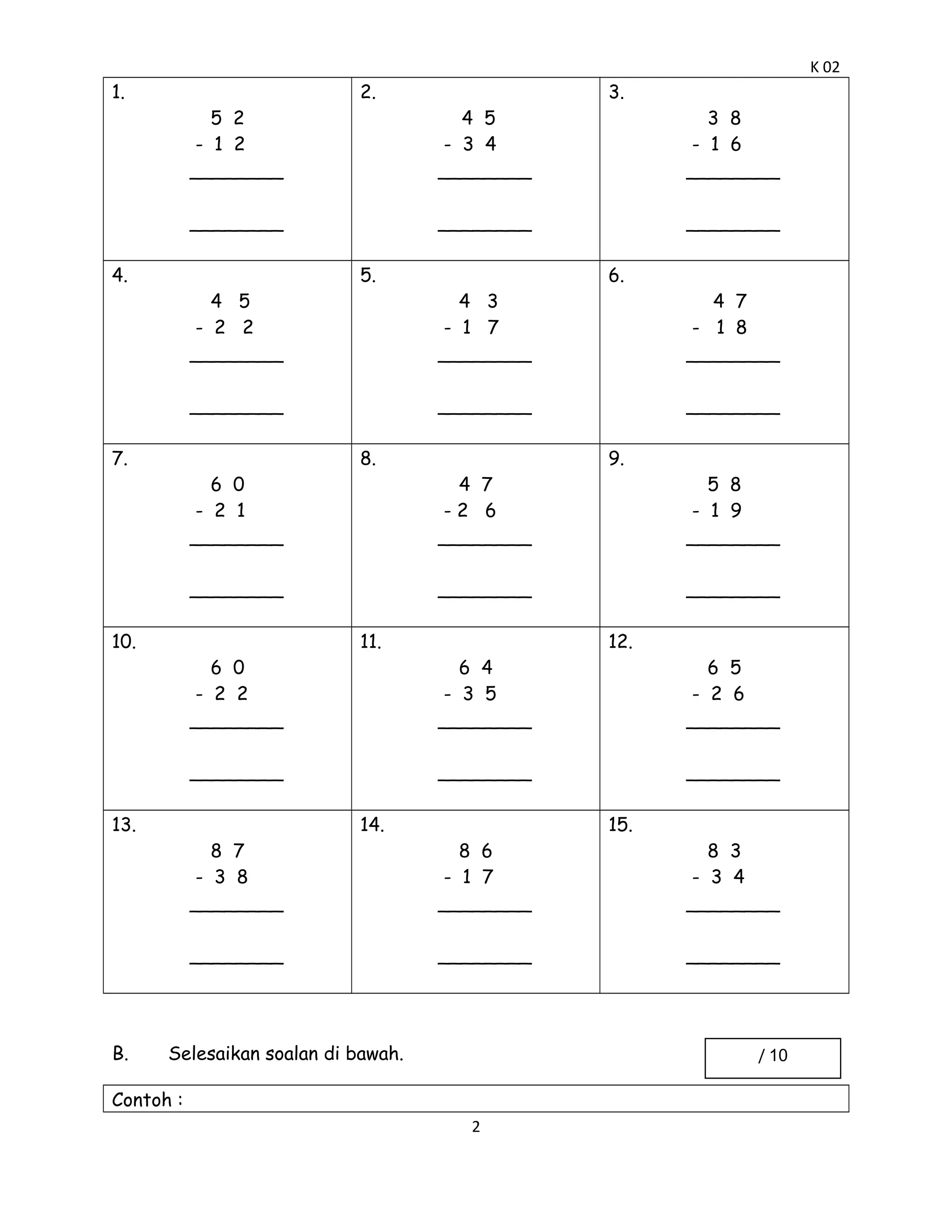 Latihan Matematik Mudah DOC Latihan matematik mudah doc