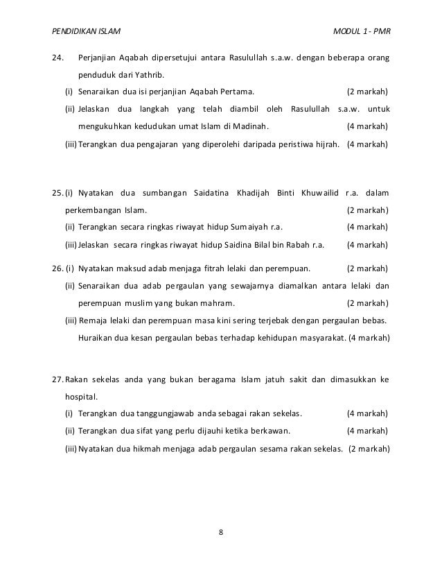 Latihan p.islam