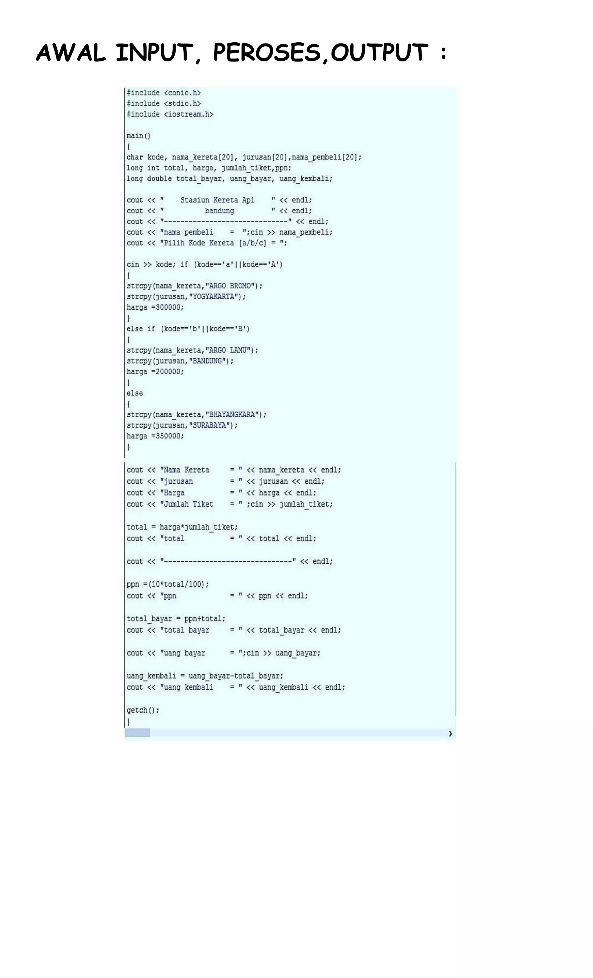 soal program borland c++ (stasiun kereta api) | PDF