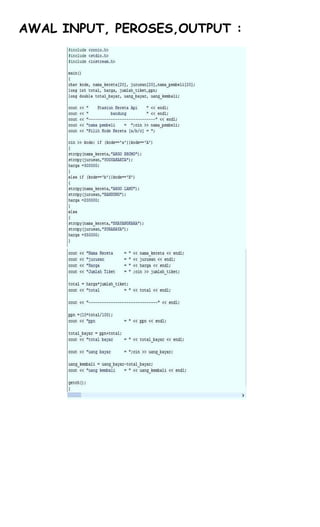soal program borland c++ (stasiun kereta api) | PDF