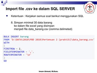 Latihan select - Query SQL | PPT