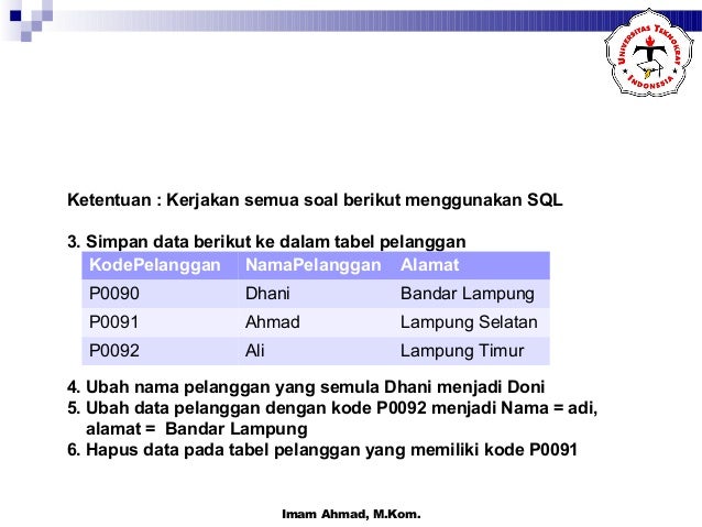 Latihan Select Query Sql