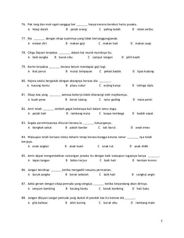 Unduh Gratis Gambar Latihan Simpulan Bahasa Untuk Bahasa Malaysia Thn 2 3 Terkeren oleh www.cikimm.com