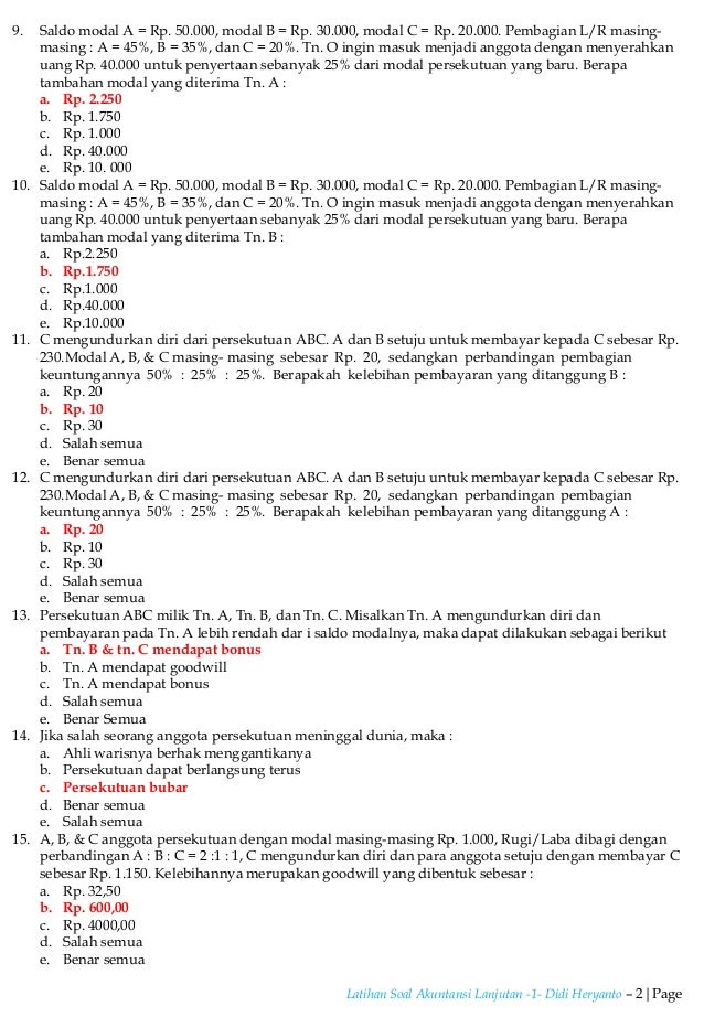 Contoh Soal Penyusutan