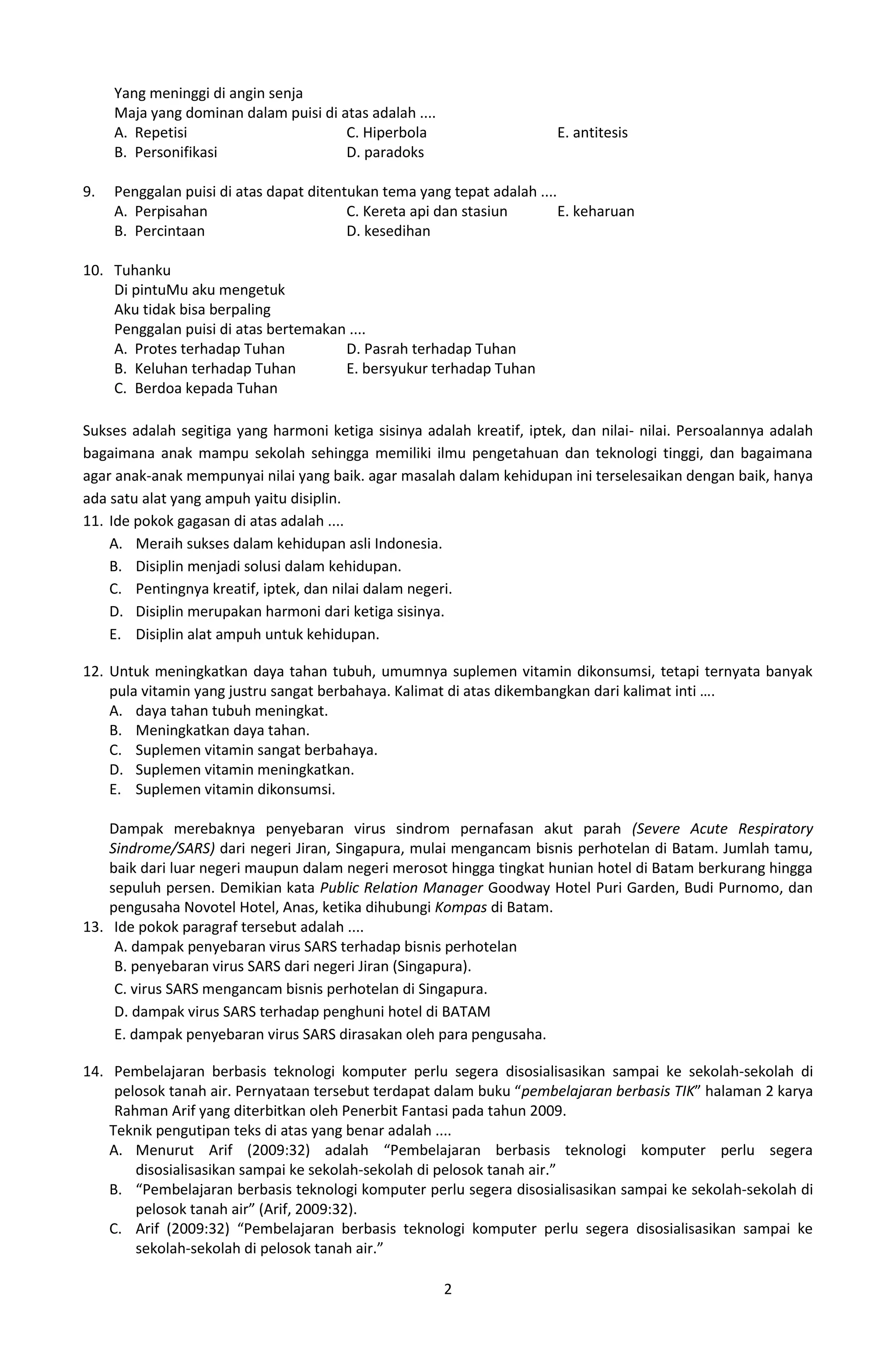 Membedah Tuntas Soal Bahasa Indonesia Kelas 12: Kunci Sukses Semester 1 & 2