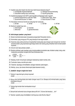 Baik, mari kita buat artikel tentang bank soal kelas 5 Kurikulum 2013 (Kurtilas) tema 1 dengan 1.200 kata. Baik, mari kita buat artikel tentang bank soal kelas 5 Kurikulum 2013 (Kurtilas) tema 1 dengan 1.200 kata.