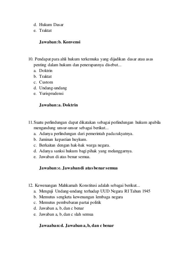 Soal Pkn Hak Warga Nefara Kelas 12 Belajar Santuy
