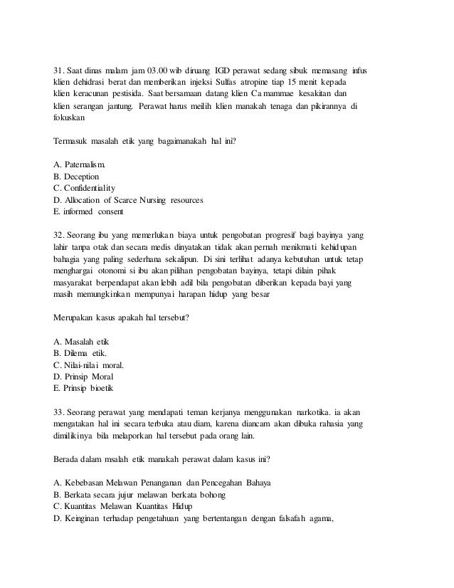 Soal Ujian Ca Kunci Ujian