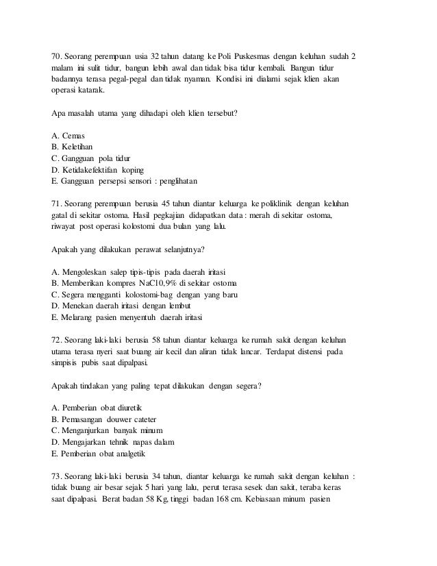 Contoh Soal Tes Tulis Masuk Rumah Sakit Untuk Perawat