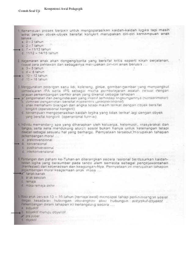 Contoh Soal Sertifikasi Pekerja Sosial