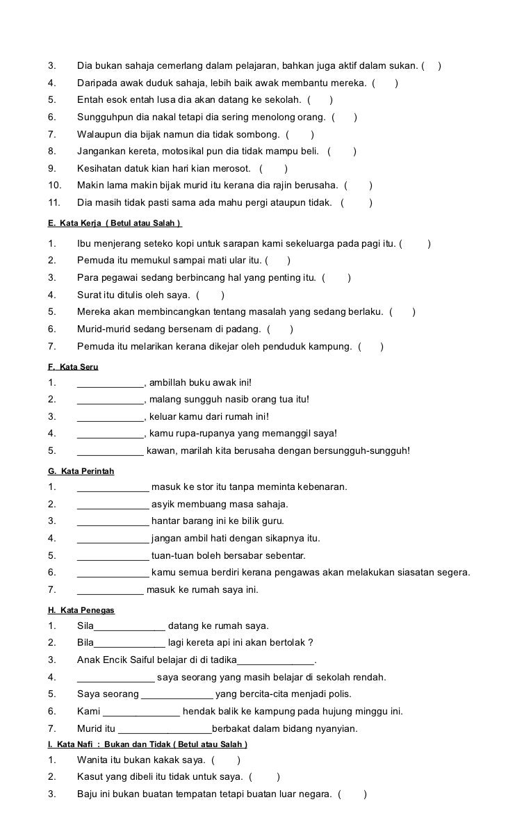Latihan untuk Program Kepung 2012