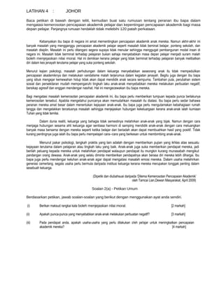 Latihtubi Bahasa Melayu Kertas Dua Rumusan Dan Petikan Umum Ko