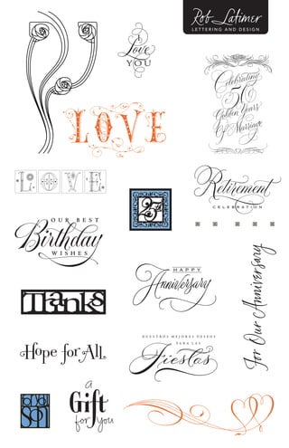 LETTERING AND DESIGN
 