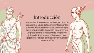 Latín - Mitología latina y griega - Ares | PDF