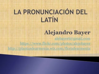Alejandro Bayer
alebayert@gmail.com
https://www.flickr.com/photos/alejobayer
http://plantasdearmenia.wix.com/floradearmenia
 