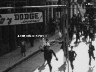 -
CESÓ LA HORRIBLE NOCHE
Ricardo Restrepo Hernandez
Pathos Audiovisual
2014
LA TINA HAS BEEN PART OF:
→ →←
 