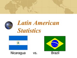 Nicaragua  vs.  Brazil Latin American Statistics 