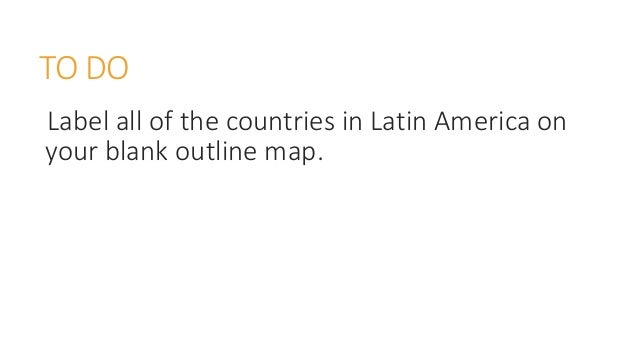blank map of central and south america