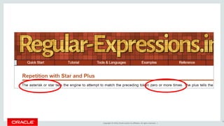 Copyright © 2016, Oracle and/or its affiliates. All rights reserved. |
79
 
