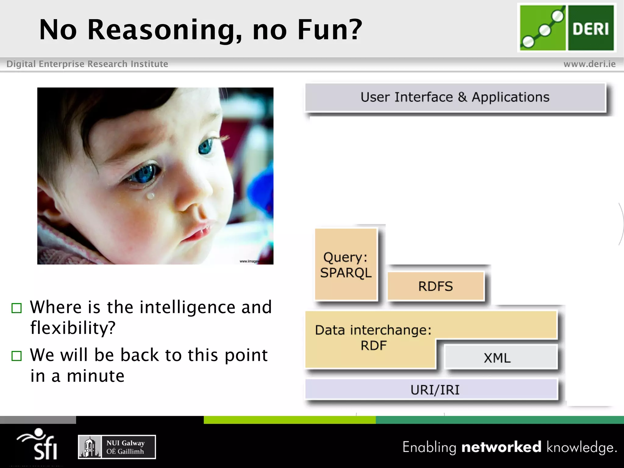    Where is the intelligence and
    flexibility?
   We will be back to this point
    in a minute
 