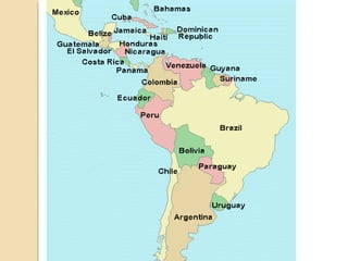 Latinamericanindependencemovementsandrevolutions 090319164612-phpapp02