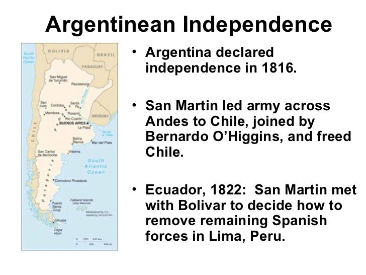 a history of argentinas independence Britain's 'forgotten' invasion of argentina the history of argentina's independence is taught very rigorously to foster a sense of nationality and i remember very clearly the story of britain's invasions and how the 'ordinary' people of buenos aires defeated the 'mighty' armies of the. a history of argentinas independence Britain's 'forgotten' invasion of argentina the history of argentina's independence is taught very rigorously to foster a sense of nationality and i remember very clearly the story of britain's invasions and how the 'ordinary' people of buenos aires defeated the 'mighty' armies of the.