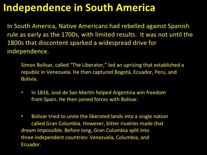 Latin American Wars Independence