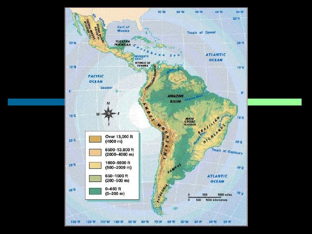 Latin america physical features day 1