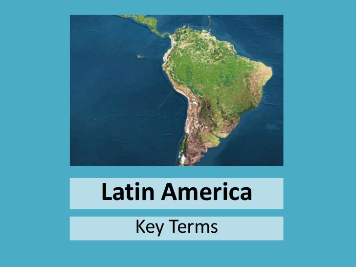 Latin america vocabulary