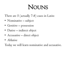Latin I Lesson 01 | PPTX