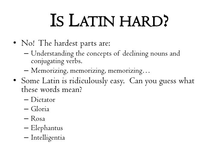 Latin I Lesson 01