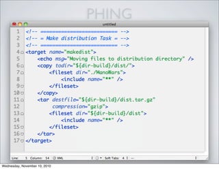 PHING
Wednesday, November 10, 2010
 