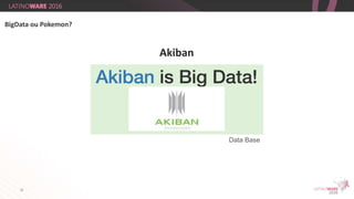 31
Akiban
BigData ou Pokemon?
Data Base
 