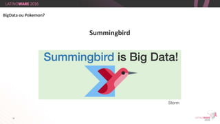 34
Summingbird
BigData ou Pokemon?
Storm
 