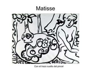 Matisse Con el trazo suelto del pincel 