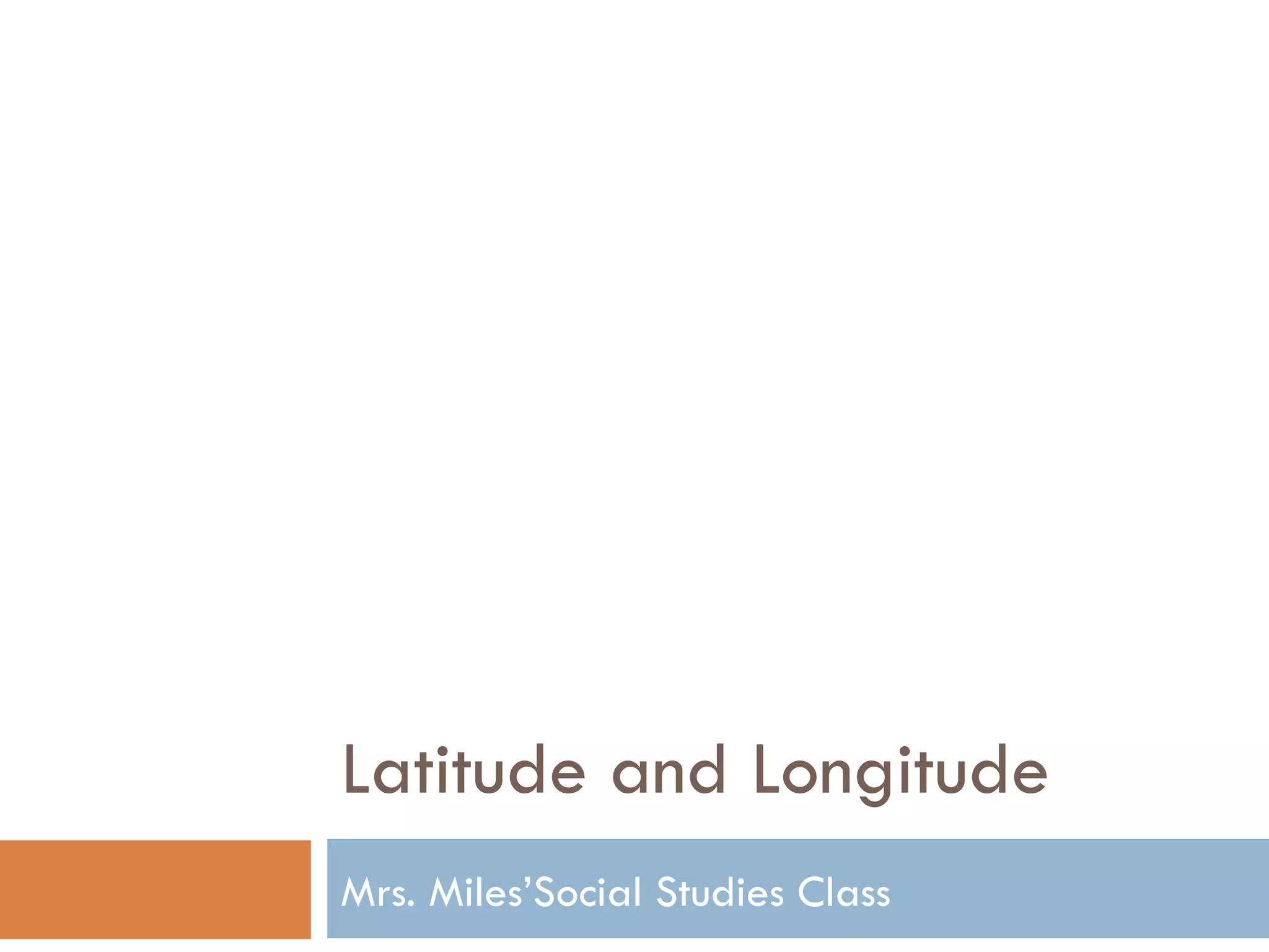 Latitude and longitude notes | PPT