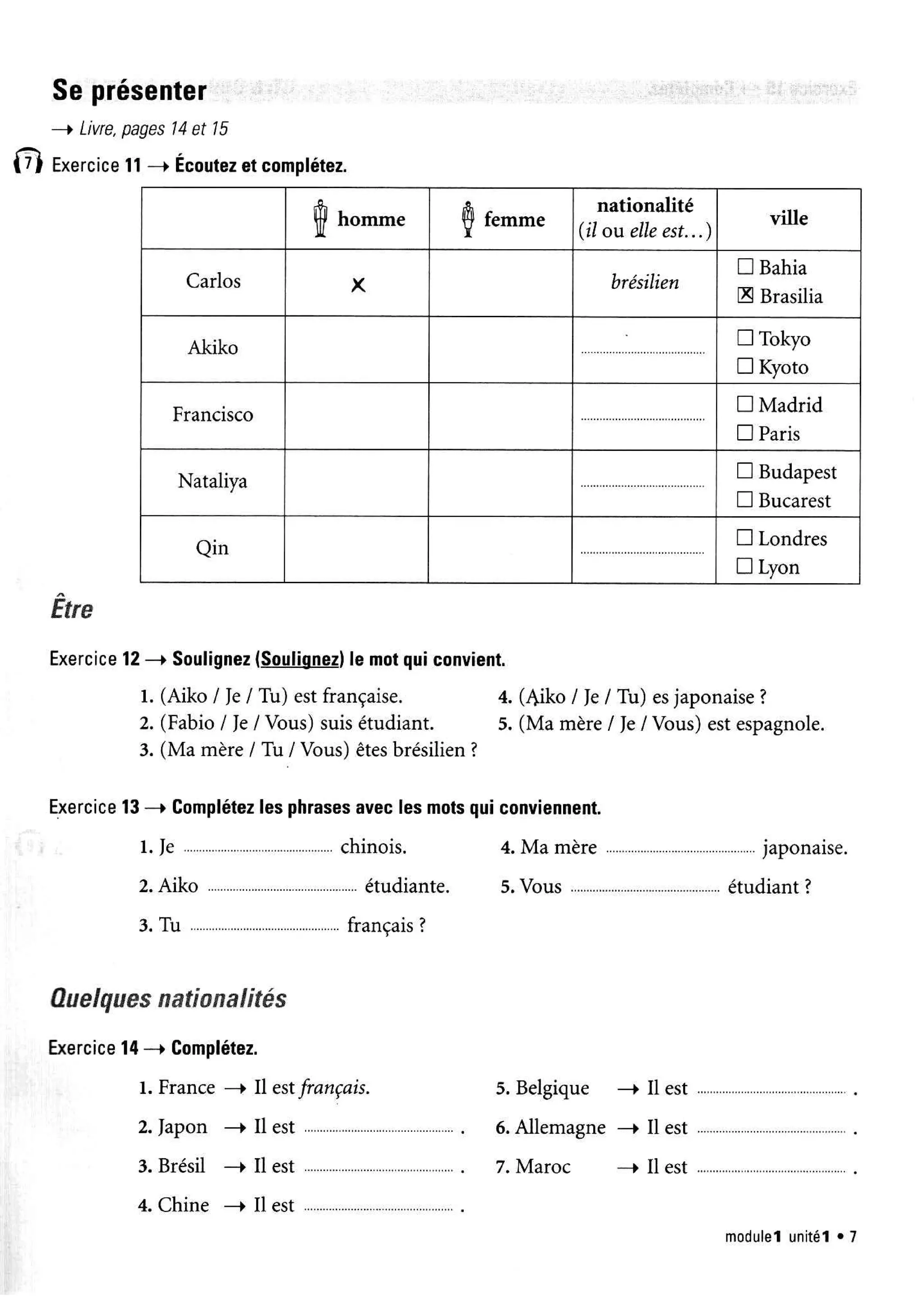 Latitudes 1 cahier d´exercises- Régine Mérieux, Yves Loiseau ED Didier