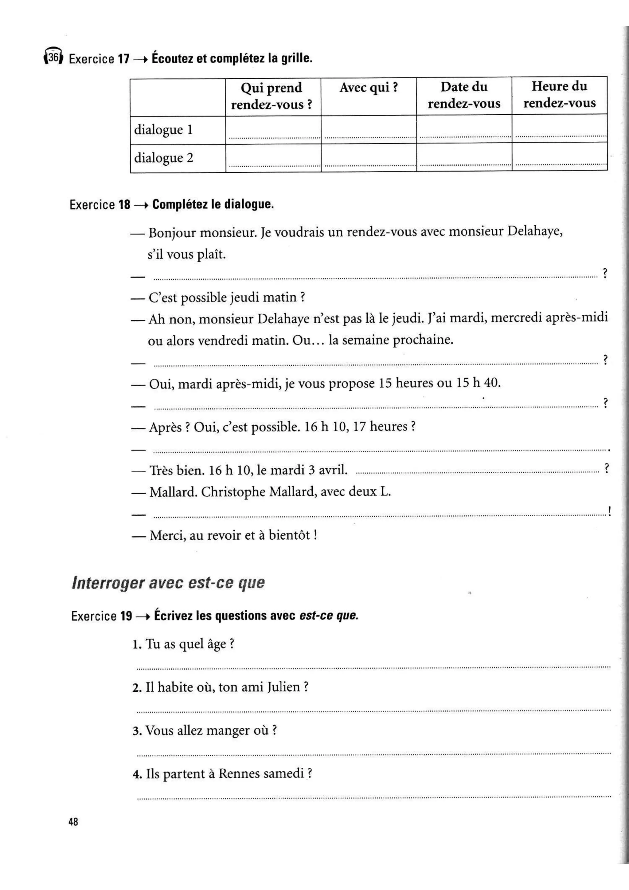 Latitudes 1 cahier d´exercises- Régine Mérieux, Yves Loiseau ED Didier